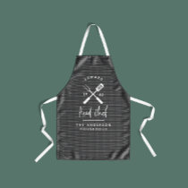 Dad head chef bbq grill Christmas birthday modern  Apron