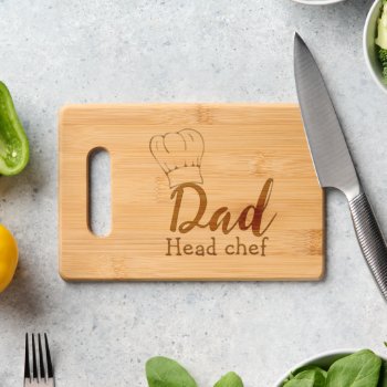 Dad Head Chef Cutting Board by Ricaso_Designs at Zazzle