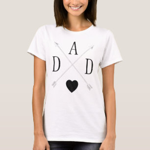 Dad Heart Happy Fathers Day Dad I Love Dad T-Shirt