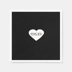 dad heart napkins
