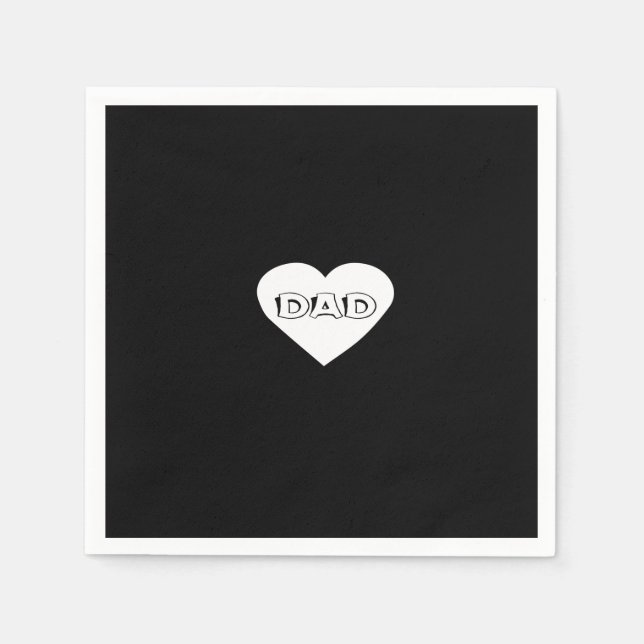 dad heart napkins (Front)