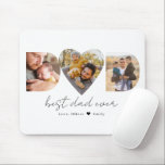Dad Heart Photo Collage, Father's Day Gift Mouse Pad<br><div class="desc">This is a photo collage that spells out the word DAD (with a heart in the middle) along with a custom message. This is the perfect gift for dad for father’s day,  his birthday or Christmas.</div>