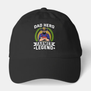 Dad Hero Farmer Legend Father's Day Farming Hat