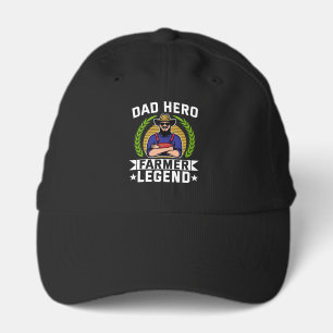 Dad Hero Farmer Legend Father's Day Farming Performance Cap