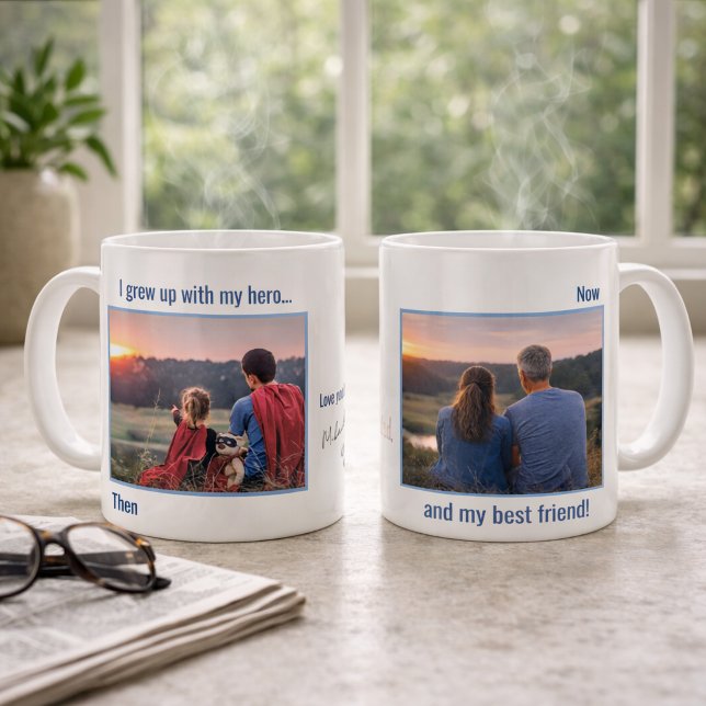 Dad Hero Friend Personalized Photo Mug (Creator Uploaded)