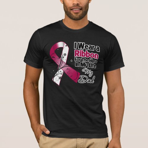 Dad Hero in My Life Head Neck Cancer T_Shirt