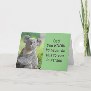 **DAD** HUMOR FROM YOUR SON **BIRTHDAY** CARD
