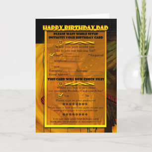 Dad Humorous computer birthday card