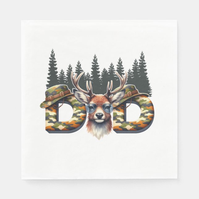 Dad Hunting Napkins (Front)