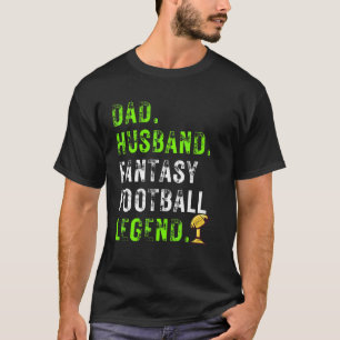 Dad Husband Fantasy Football Legend Trophy Cute T-Shirt