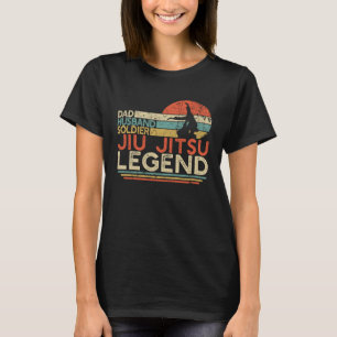 Dad Husband Soldier Jiu Jitsu Legend Military BJJ T-Shirt
