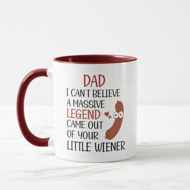 dad i can't believe a massive legend came - dad  mug (Left)