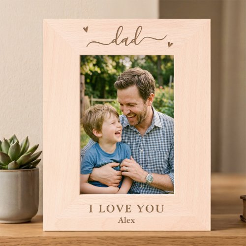 Dad I Love You Custom Photo Frame Father's Day Dad I Love You Custom Photo Frame Father's Day