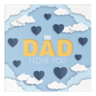 Dad I love you, father's day gift Acrylic Print