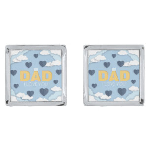 Dad I love you, father's day gift Cufflinks