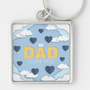 Dad I love you, father's day gift Keychain