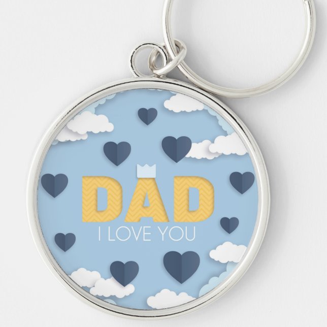 Dad I love you, father's day gift   Keychain (Front)