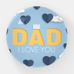 Dad I love you, father's day gift Paperweight
