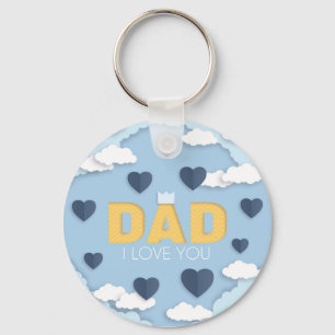 Dad I love you, father's day Keychain