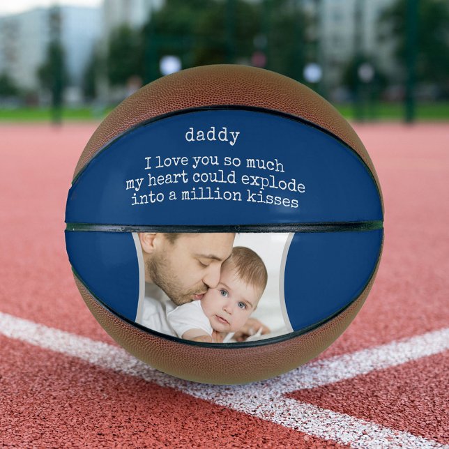 Dad I Love You Poem - Custom Photo Decorative Basketball (Creator Uploaded)