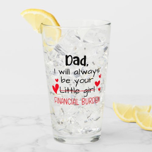 Dad I Will Always Be Your Little Girl Financial Glass