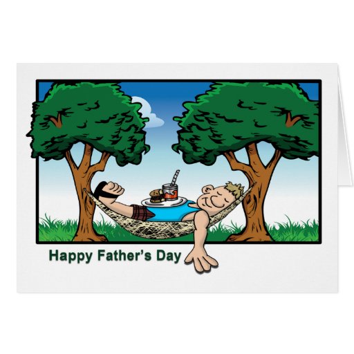 Dad In A Hammock Greeting Card Zazzle Dad In A Hammock Greeting Card Zazzle
