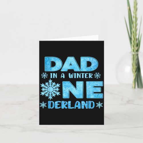 Dad In A Winter Onederland Bday Girl Sweet Snowfla