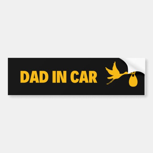 Dad in Car Bumper Sticker