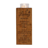 Dad In Loving Memory Votive Candle Holder and Urn (Front)