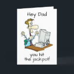 DAD IS **50** & SO LUCKY..HAS ME FOR A SON CARD<br><div class="desc">THANK YOU FOR STOPPING BY 1 OF MY 8 STORES AND REMEMBER YOU CAN CHANGE THE VERSE AND THE AGE ON ALL OF MY CARDS IN JUST A MINUTE OR TWO.</div>