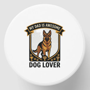 Dad Is Awesome Dog Lover German Shepherd Paws_1 Mini Candle Favors