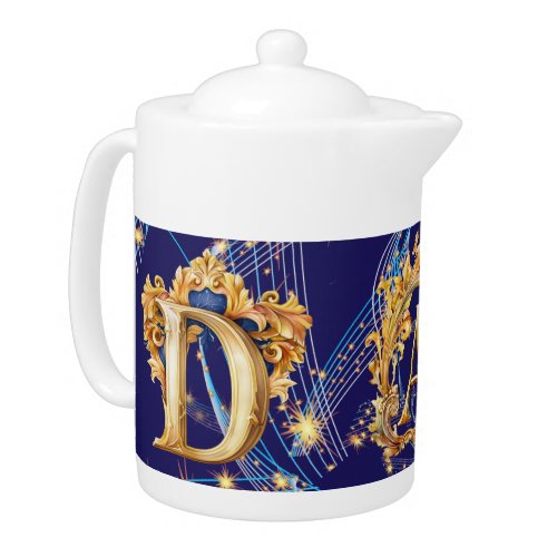 Dad Is Galactic Blue Space Porcelain Teapot