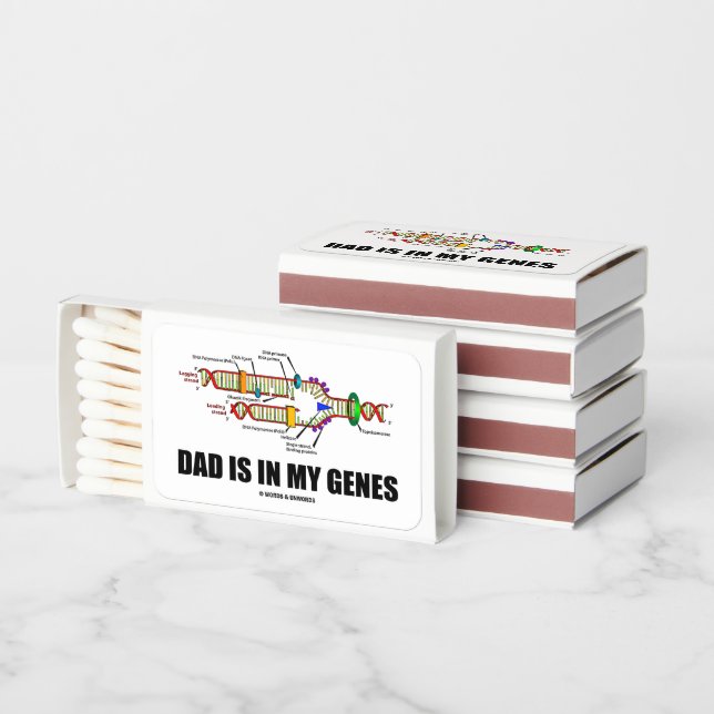 Dad Is In My Genes DNA Replication Matchboxes (Stacked)