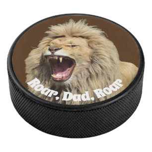 Dad is King Father’s Day Party Hockey Puck