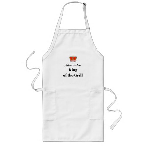 Dad is King of the Grill Long Apron