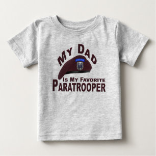 Dad is My Favorite 82nd Airborne Paratrooper Baby T-Shirt