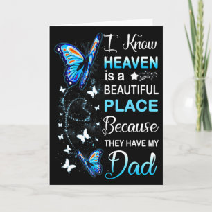 Dad is my guardian angel in heaven memorial day me card