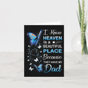 Dad Is My Guardian Angel In Heaven Memorial Day Me Card