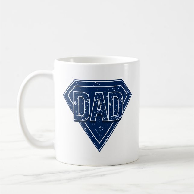 Dad Is My Superhero Father's Day Coffee Mug (Left)
