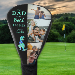 Dad is the Best Tee Rex 3 Photo Funny Golf Head Cover
