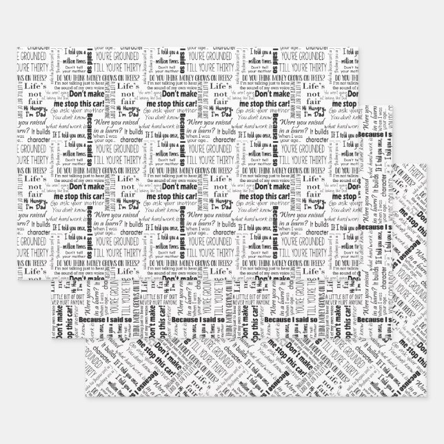 Dad-isms Wrapping Paper Sheets (Set)