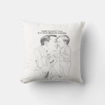 Dad Joke Blueprint T-Shirt Throw Pillow
