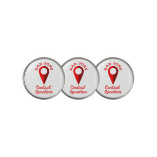 Dad Joke Central Location Golf Ball Marker