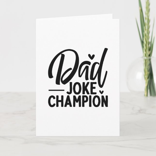 Dad Joke Champion Card (Front)