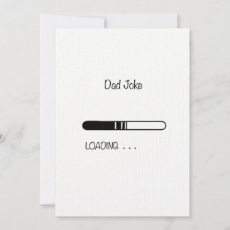 Dad joke Customizable Flat Card