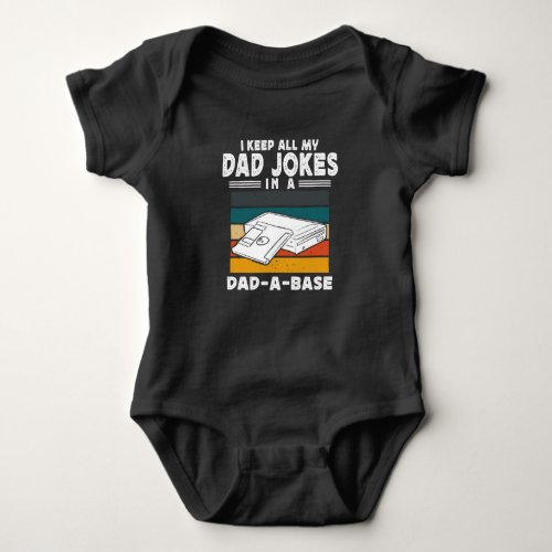 Dad Joke Data Scientist Pun Computer Science Baby Bodysuit