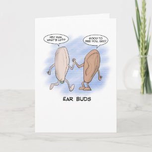 Dad Joke Father's Day Card - Ear Buds