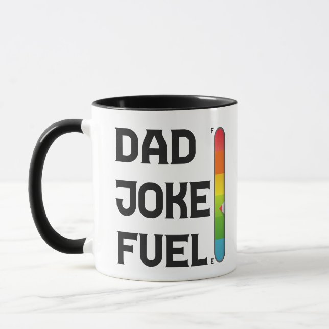 Dad Joke Fuel Funny Fathers Day Gift  Mug (Left)