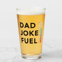 Dad Joke Fuel Funny Fathers Day Glass