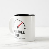 dad joke fuel Two-Tone coffee mug (Front Left)